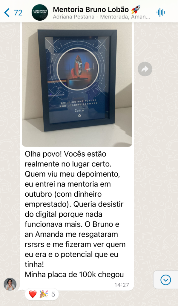 Depoimento de aluno